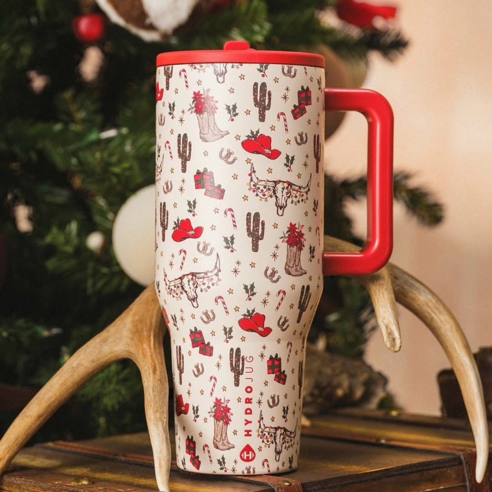 HydroJug Cowboy Christmas Traveler 40 oz limited edition